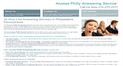 Desktop Screenshot of answeringservicephiladelphia.com