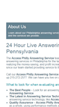 Mobile Screenshot of answeringservicephiladelphia.com