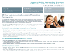 Tablet Screenshot of answeringservicephiladelphia.com